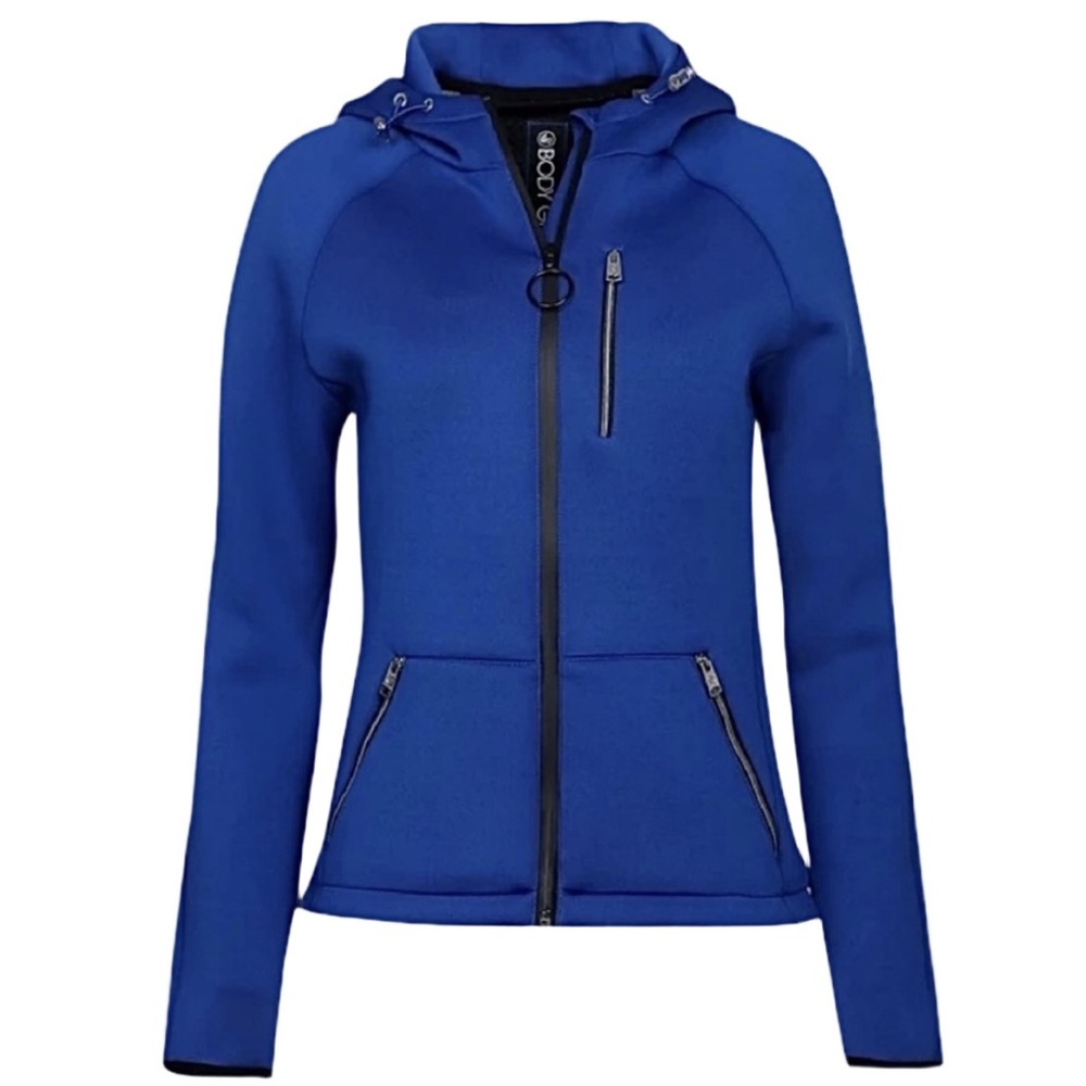 Body Glove Neoprene "Scuba Stretch" Hooded Jacket surf blue royal blue NWT XS